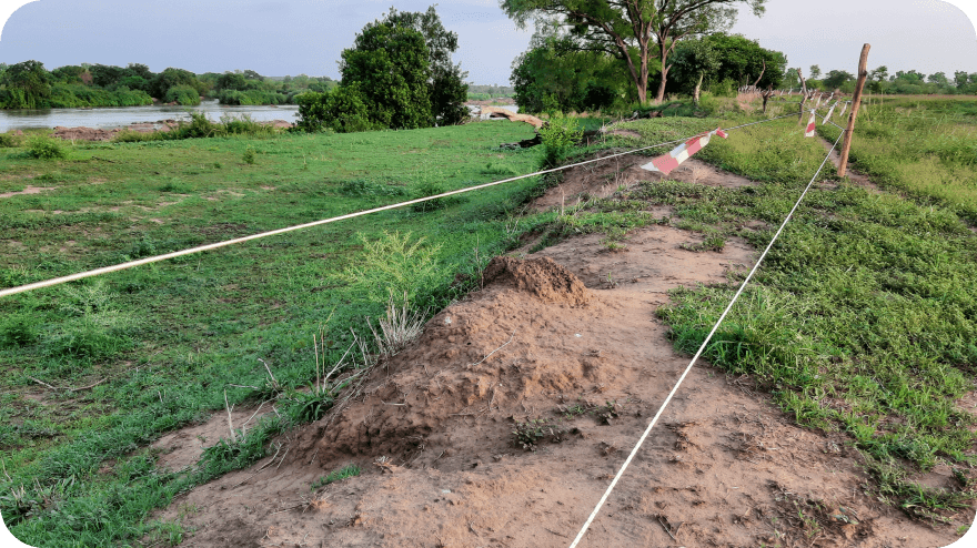 V jižním Čadu jsme pomohli ochránit 60 ha zemědělské půdy