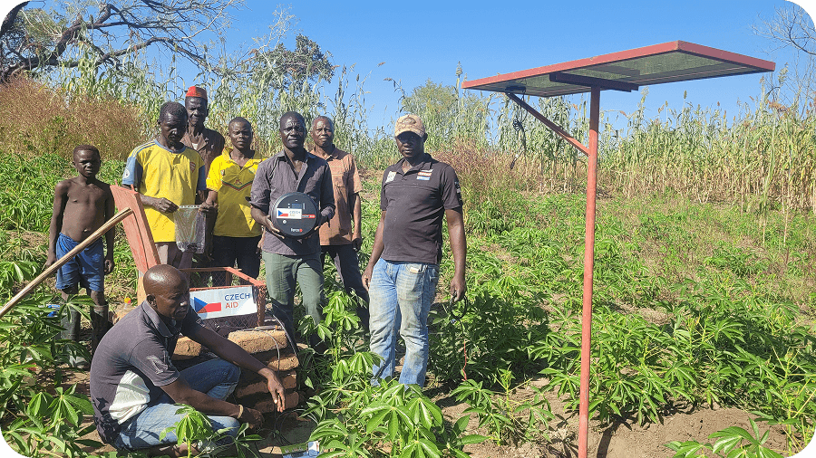 Pokračujeme v rozvoji zabezpečení části polí rolníků v Čadu