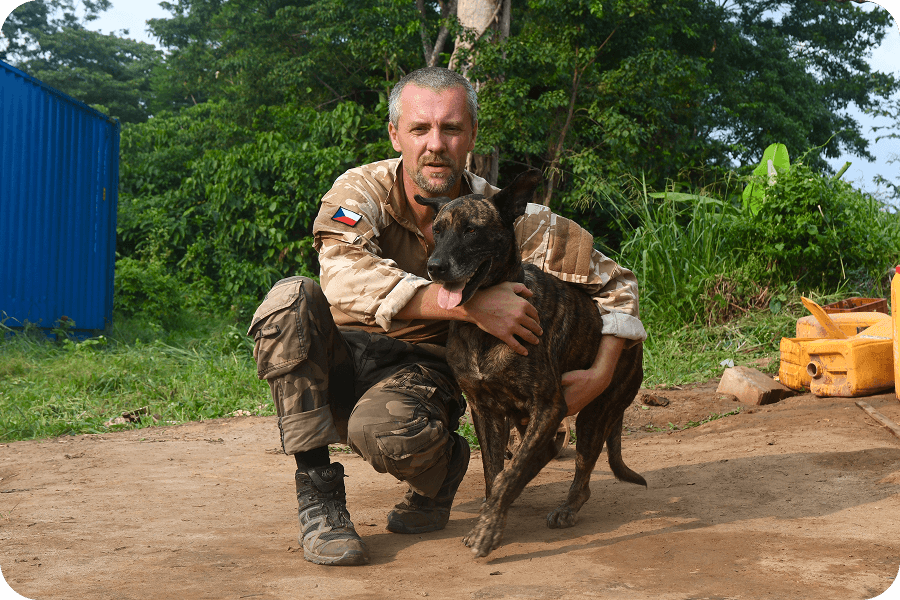 Výcvik detekční fenky Holy