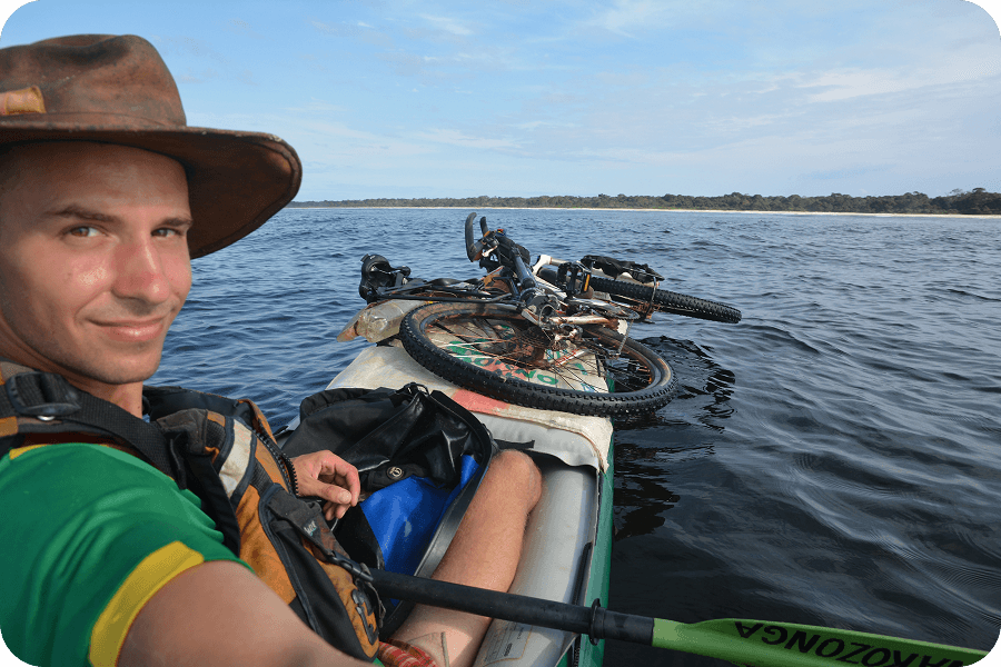 Pokračování v cestě už i s pomocí kajaku