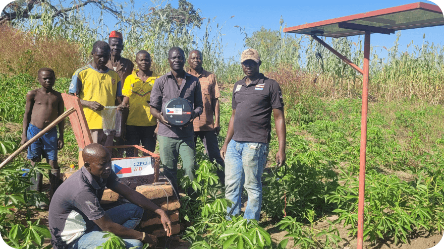 Pokračujeme v rozvoji zabezpečení části polí rolníků v Čadu
